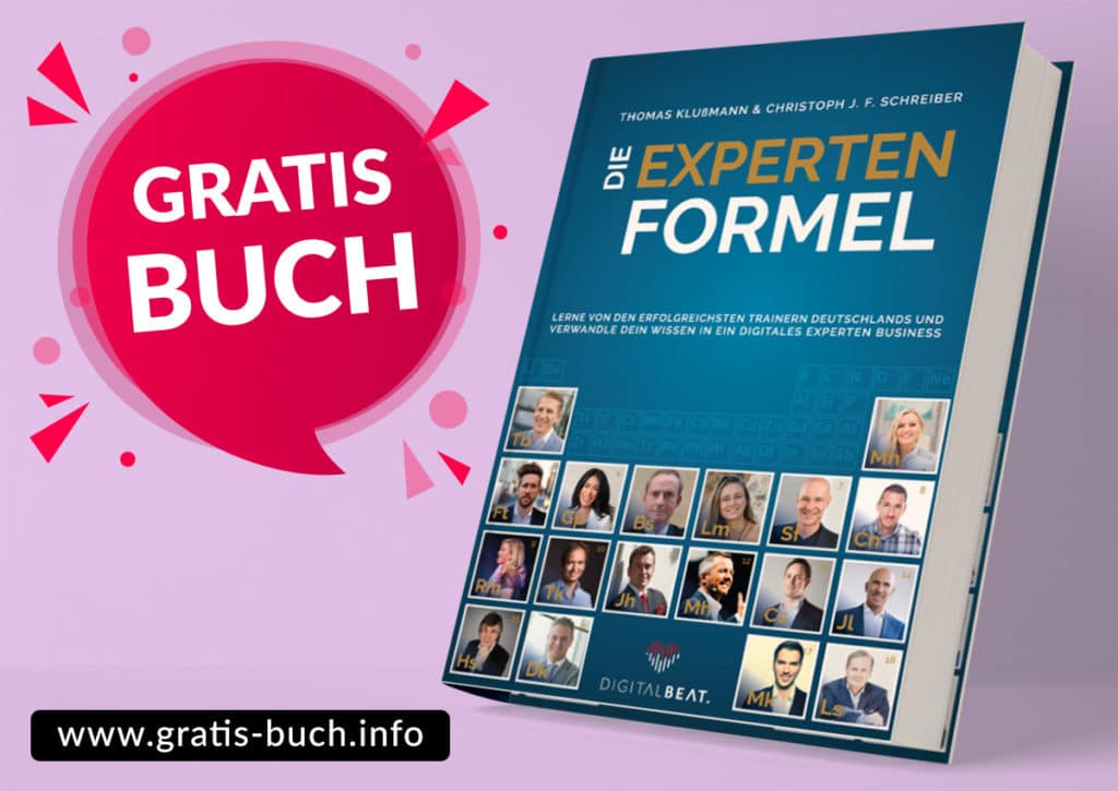 gratis-buch | Lerne von den erfolgreichsten Trainern und Coaches Deutschlands und verwandle dein Wissen in ein digitales Experten-Business